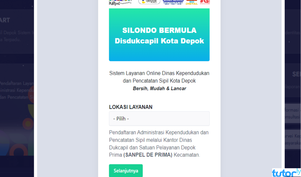 cara ganti KTP rusak online Depok 2