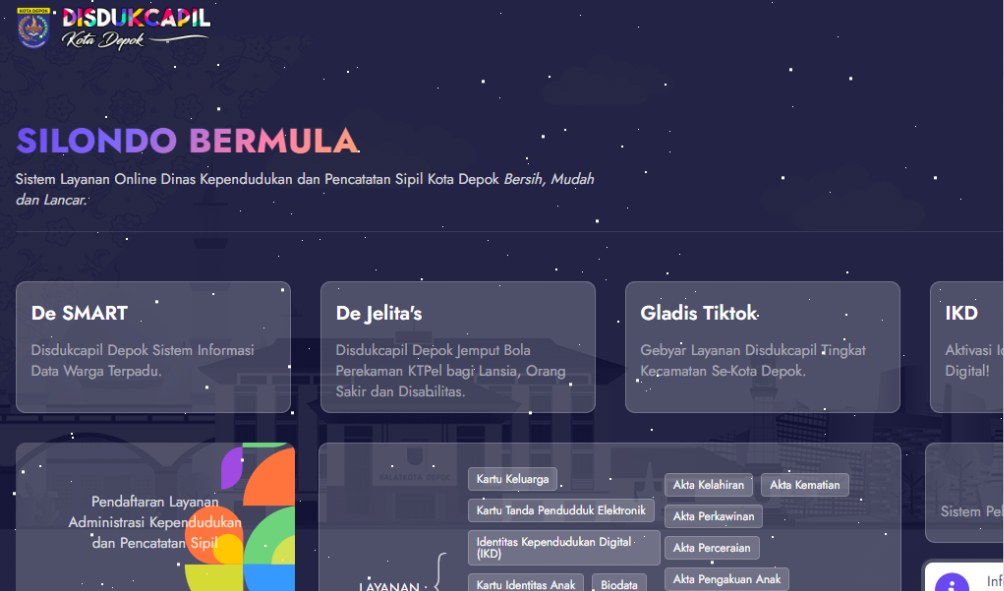 cara ganti KTP rusak online Depok 3