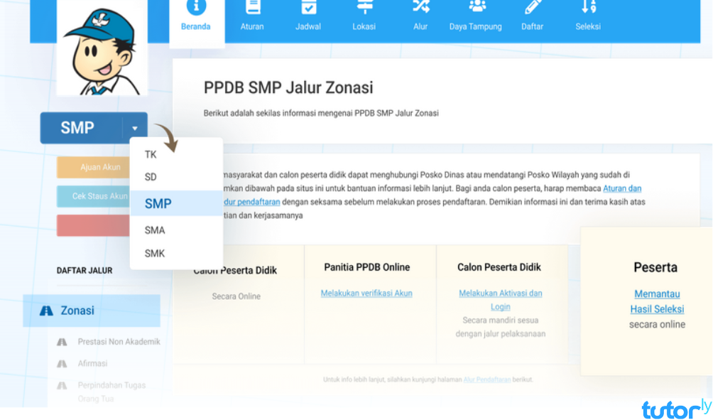 cara verifikasi akun PPDB smp