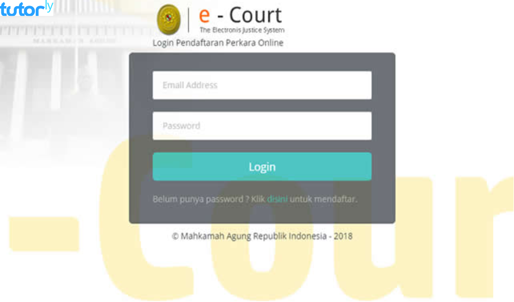 Cara Daftar e-Court Pengadilan Agama 2