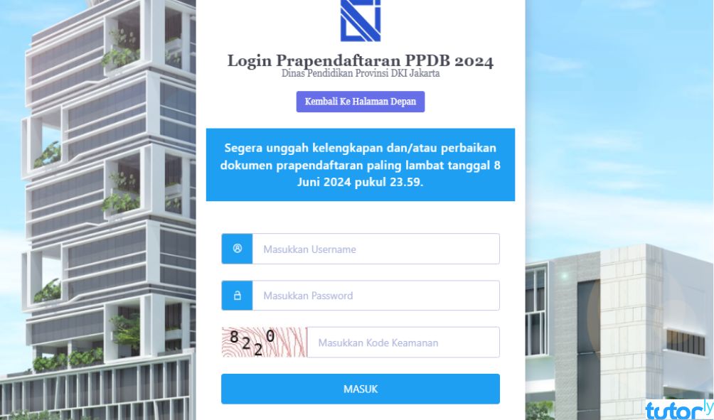 cara melihat nomor pendaftaran PPDB
