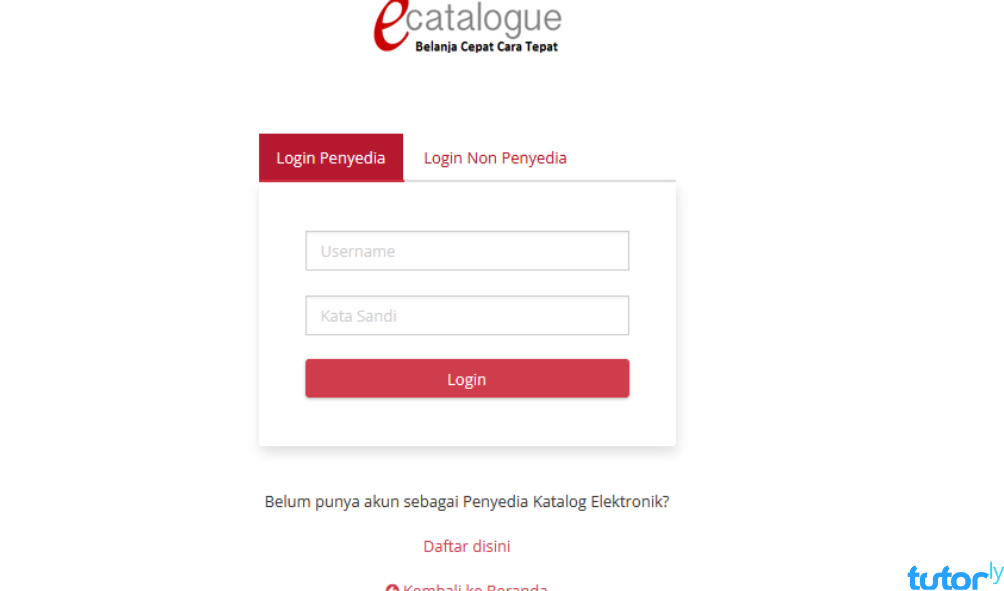 Cara Daftar e-Katalog LKPP 2