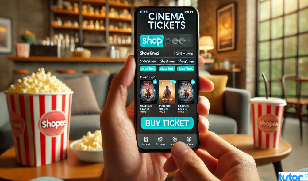 cara beli tiket bioskop online di Shopee