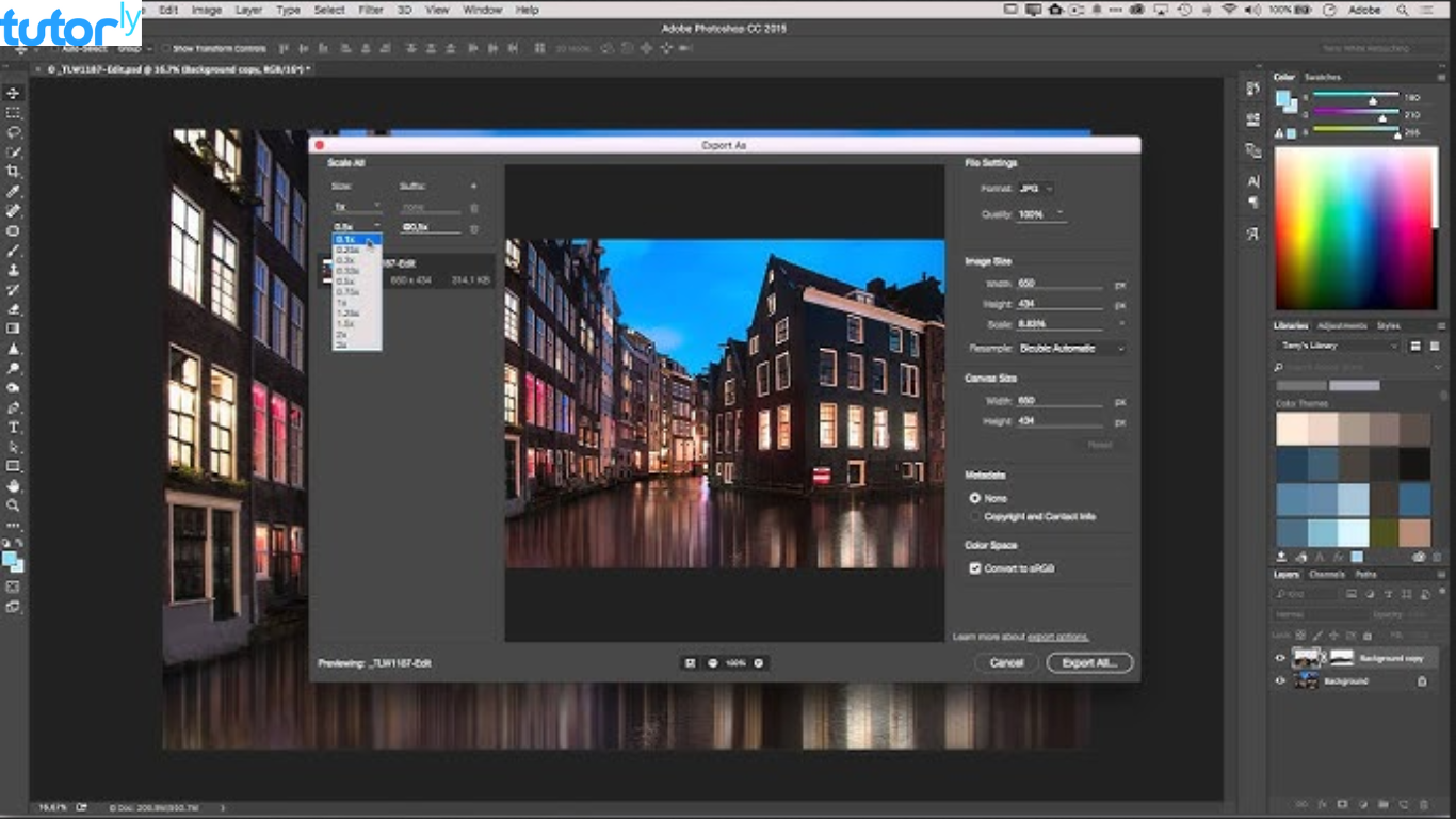 cara membuat efek pantulan air di Photoshop