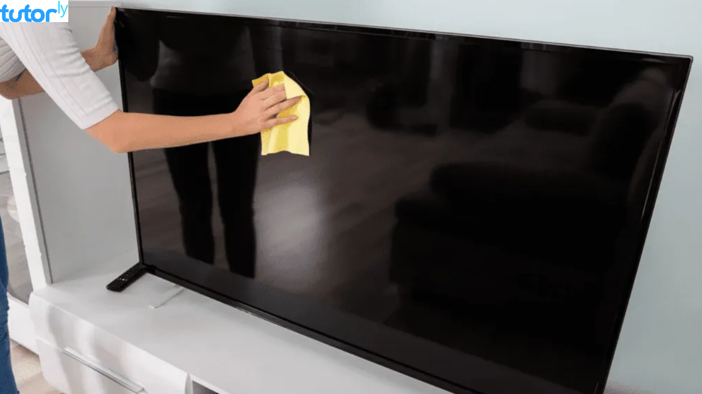 cara membersihkan layar TV LED