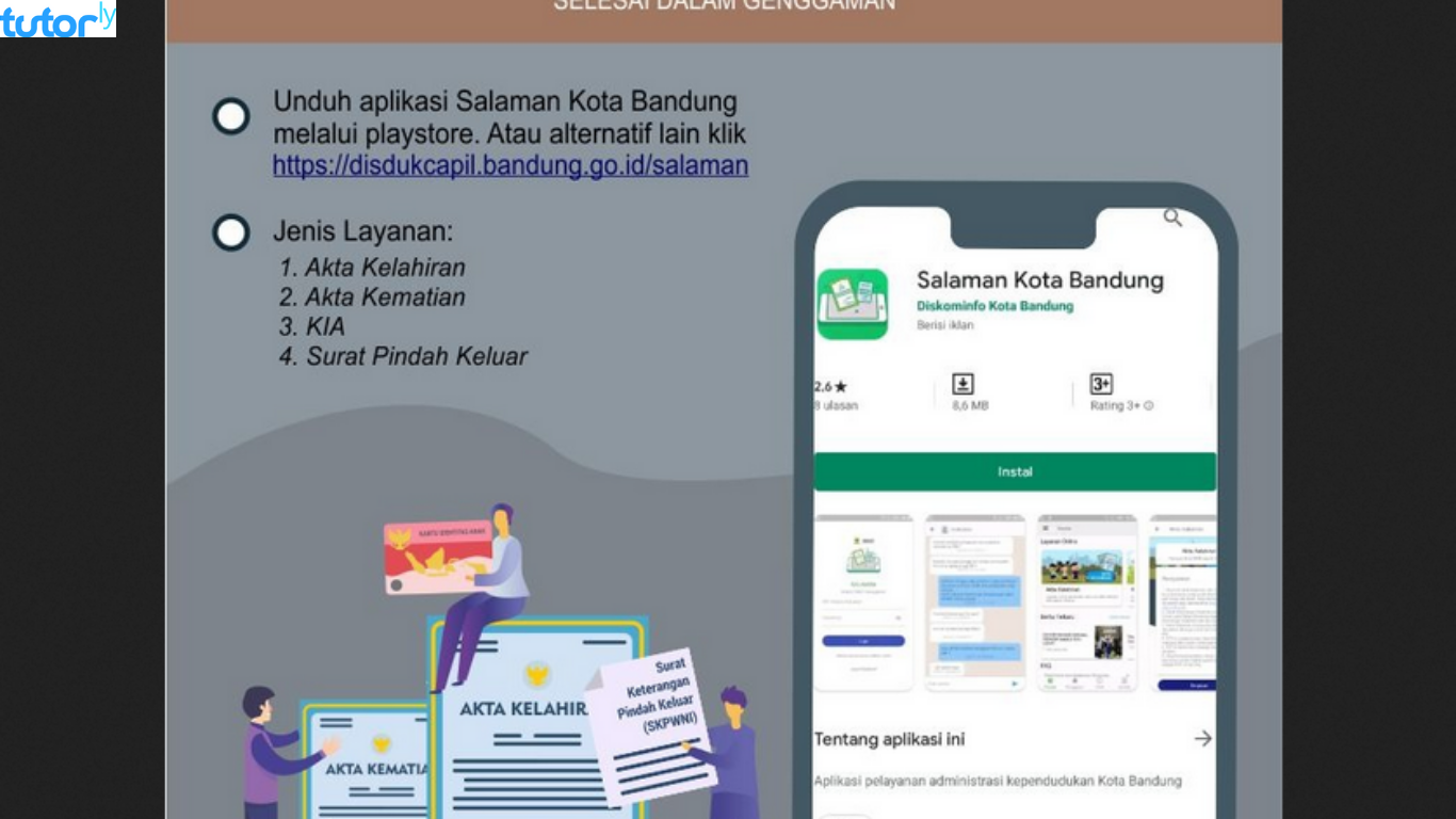 cara bikin akta kelahiran online Bandung