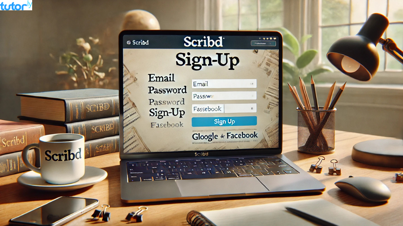 cara membuat akun di Scribd