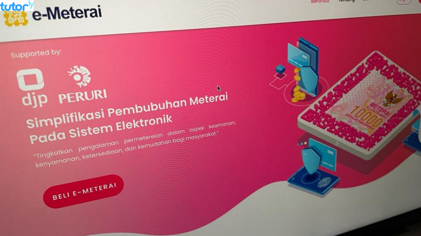 cara beli e-Materai di Peruri