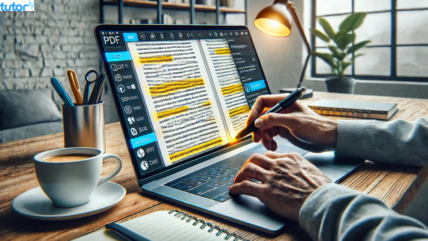 cara memberi highlight di PDF