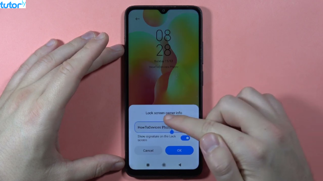 cara membuat nama di layar kunci HP Oppo A60